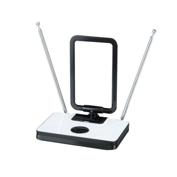 Telco AV-961 Εσωτερική Κεραία Τηλεόρασης (απαιτεί τροφοδοσία) σε Γκρι Χρώμα Σύνδεση με Ομοαξονικό (Coaxial) Καλώδιο