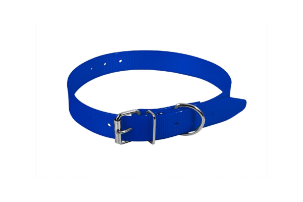 blue ΠΕΡΙΛΑΙΜΙΟ PVC 65cm X 2,5cm ΜΠΛΕ CPUB60 κατάλληλο για κολάρα σκύλου gps