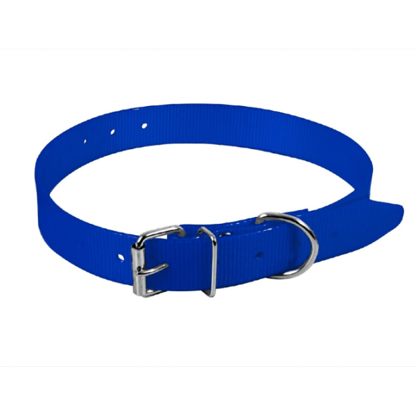 blue ΠΕΡΙΛΑΙΜΙΟ PVC 65cm X 2,5cm ΜΠΛΕ CPUB60 κατάλληλο για κολάρα σκύλου gps