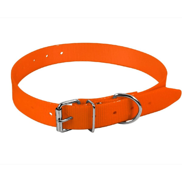orange ΠΕΡΙΛΑΙΜΙΟ PVC 65cm X 2,5cm ΠΟΡΤΟΚΑΛΙ CPU060 κατάλληλο για κολάρα σκύλου gps