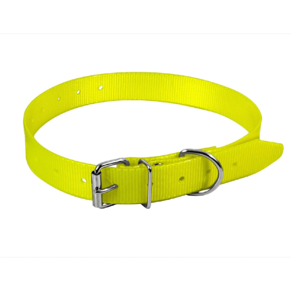 yellow ΠΕΡΙΛΑΙΜΙΟ PVC 65cm X 2,5cm ΚΙΤΡΙΝΟ CPUJ60 κατάλληλο για κολάρα σκύλου gps