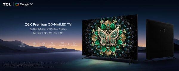 TCL 75C6K 4K QD-Mini LED Smart TV 144Hz (2025)