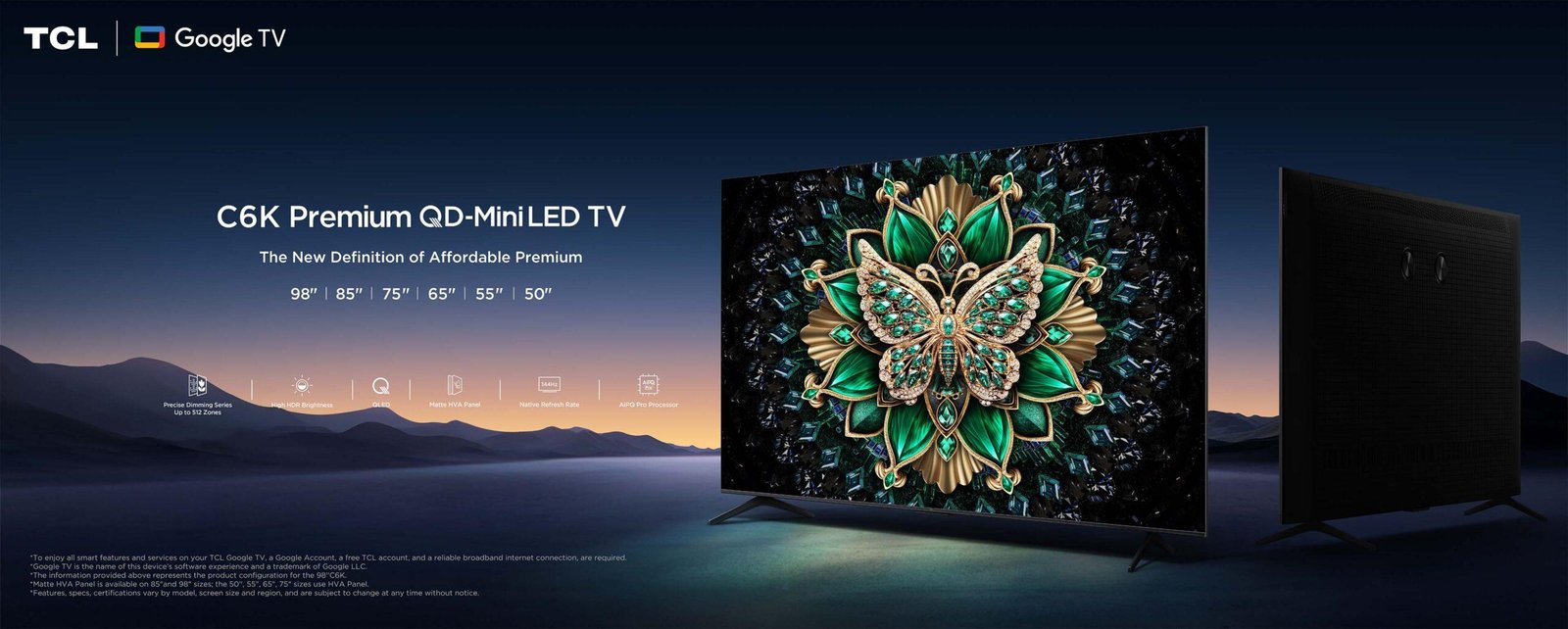 TCL 75C6K 75 ιντσών 4K QD-Mini LED