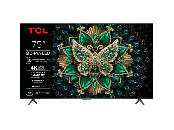 TCL 75C6K 4K QD-Mini LED Smart TV 144Hz (2025)
