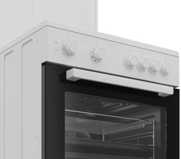 Ηλεκτρική Κουζίνα BEKO FBM66001GWS 60cm με Εμαγιέ Εστίες