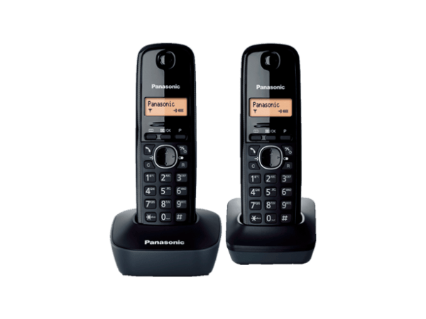 Panasonic KX-TG1612 – Ασύρματο DECT Τηλέφωνο Duo (2 Ακουστικά)