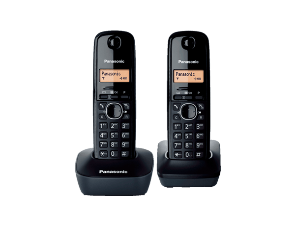 Panasonic KX-TG1612 – Ασύρματο DECT Τηλέφωνο Duo (2 Ακουστικά)