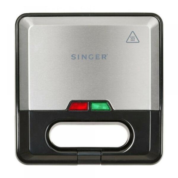 SINGER SMW-7520 Τοστιέρα & Βαφλιέρα 750W με Αποσπώμενες Πλάκες
