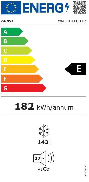 Καταψύκτης Μπαούλο OMNYS WNCF-300EMD 293L Λευκός