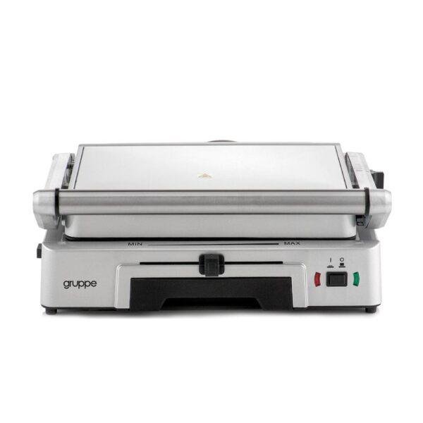 Gruppe AJ 5002A Inox Τοστιέρα – Γκριλιέρα 2000W με Αποσπώμενες Πλάκες