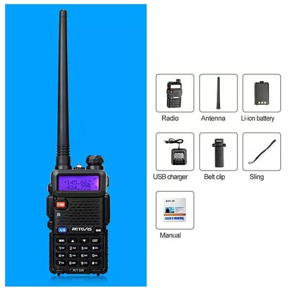 Baofeng UV-5RH Ασύρματος Πομποδέκτης VHF/UHF 10W