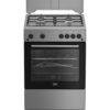 BEKO FBSHT62111GX Κουζίνα Υγραερίου/Αερίου 60cm Inox – 4 Εστίες, Grill, Rotisserie