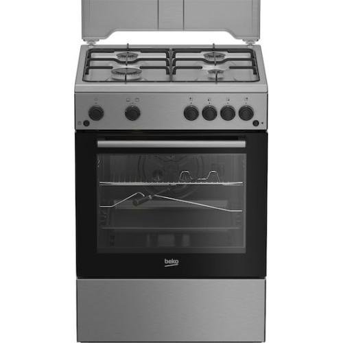 0068206-500x500 BEKO FBSHT62111GX Κουζίνα Υγραερίου/Αερίου 60cm Inox – 4 Εστίες, Grill, Rotisserie