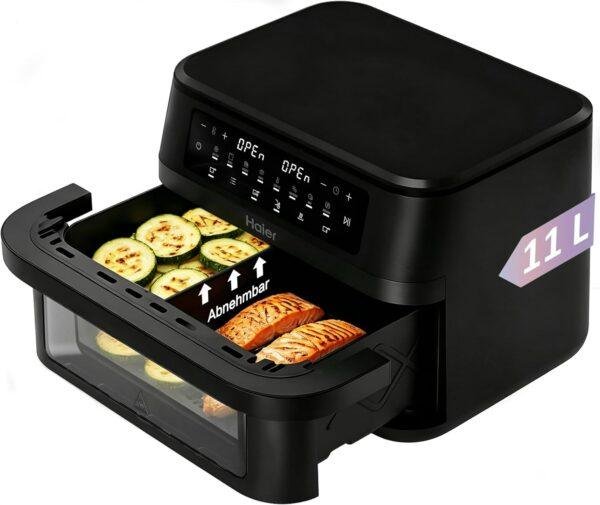 Haier HAF3ADW 011 Φριτέζα Αέρος Air Fryer 11L Dual Zone