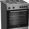 BEKO FBSHT62111GX Κουζίνα Υγραερίου/Αερίου 60cm Inox – 4 Εστίες, Grill, Rotisserie