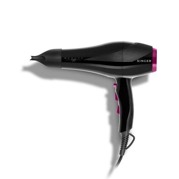 HD-9020_SIDE-WITH-NOZZLE-scaled Singer Beauty HD9020 Πιστολάκι Μαλλιών 2400W με Ιονισμό & Φυσούνα
