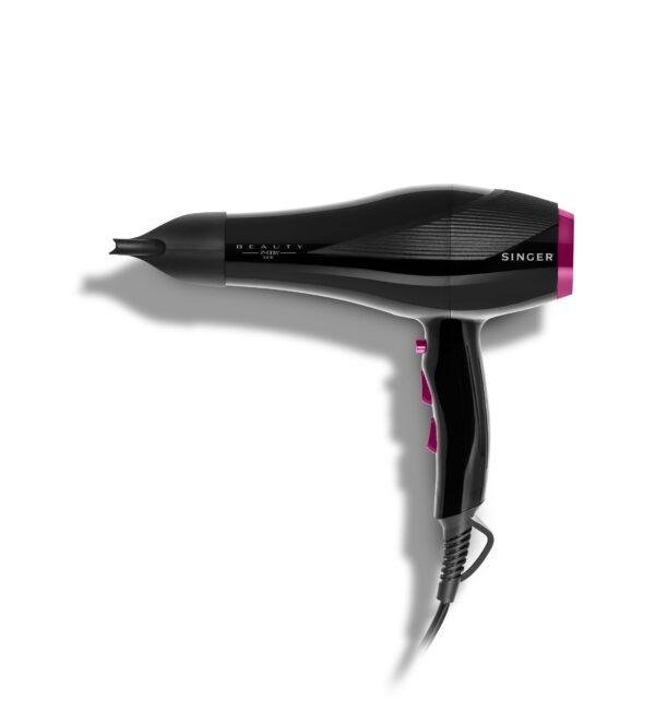 Singer Beauty HD9020 Πιστολάκι Μαλλιών 2400W με Ιονισμό & Φυσούνα