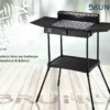 BRUNO BRN-0190 Επιδαπέδια Ηλεκτρική Ψησταριά BBQ 2400W με Βάση & Ρυθμιζόμενο Θερμοστάτη