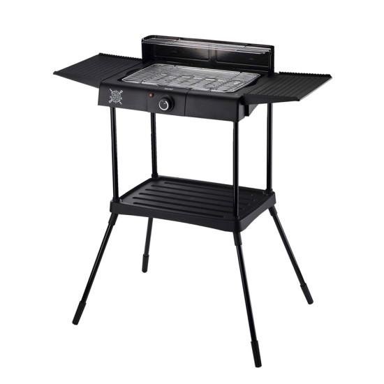 BRUNO BRN-0190 Επιδαπέδια Ηλεκτρική Ψησταριά BBQ 2400W με Βάση & Ρυθμιζόμενο Θερμοστάτη