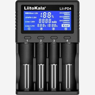 liitokalal_5413321 Φορτιστής Μπαταριών LiitoKala Lii-PD4 – 4 Θέσεων με LCD Οθόνη