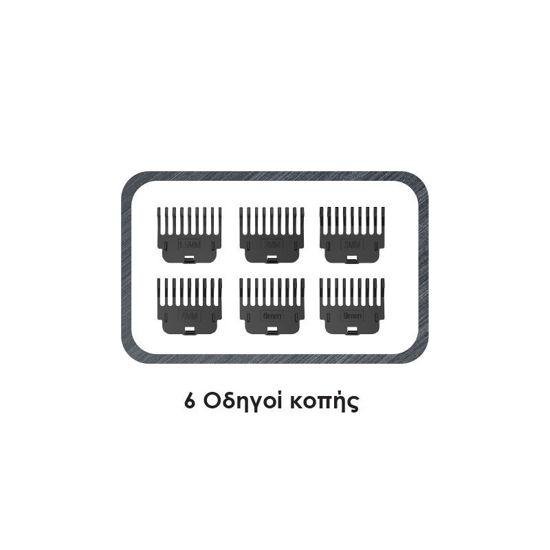 -pr-40561-primo-90-digital-retro-golden_0003401_550 PRIMO 400561 Επαναφορτιζόμενη Κουρευτική Μηχανή με Ψηφιακή Οθόνη & 6 Χτενάκια