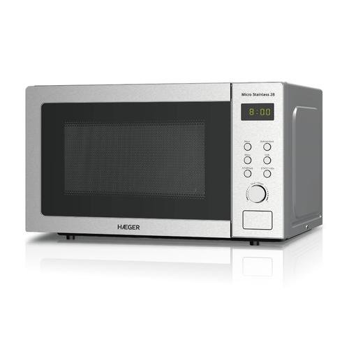 HAEGER MW-90S.012A – Φούρνος Μικροκυμάτων 28L με Grill, Inox
