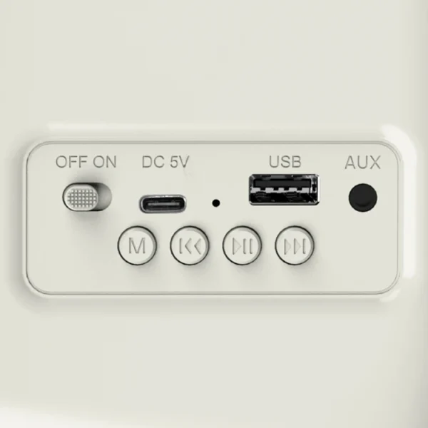 HAEGER RB-CRE.003A Heritage – Ρετρό Ραδιόφωνο FM με Bluetooth, Κρεμ