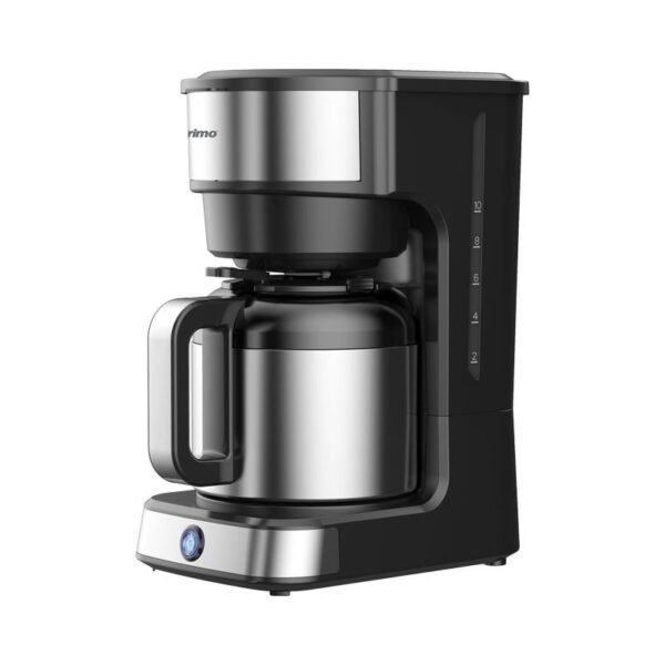 PRIMO PRCM-40581 Καφετιέρα Φίλτρου 900W με Κανάτα Θερμός 1,2L – Μαύρο/Inox